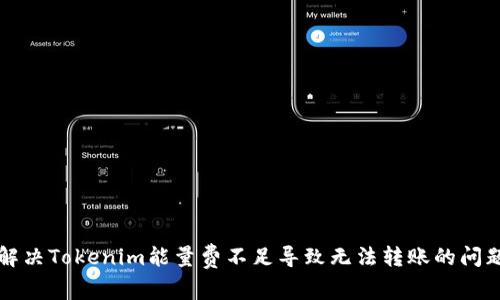 如何解决Tokenim能量费不足导致无法转账的问题指南